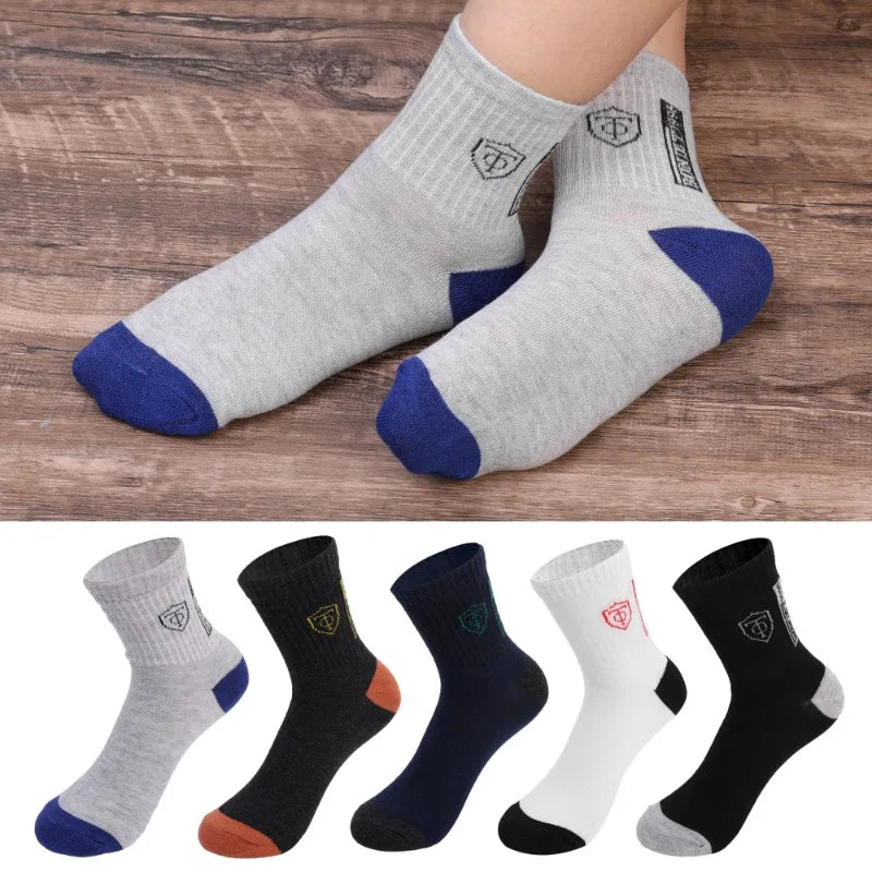 Men's Breathable Basketball Crew Socks — 5 or 10 Pairs