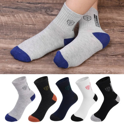 Men's Breathable Basketball Crew Socks — 5 or 10 Pairs