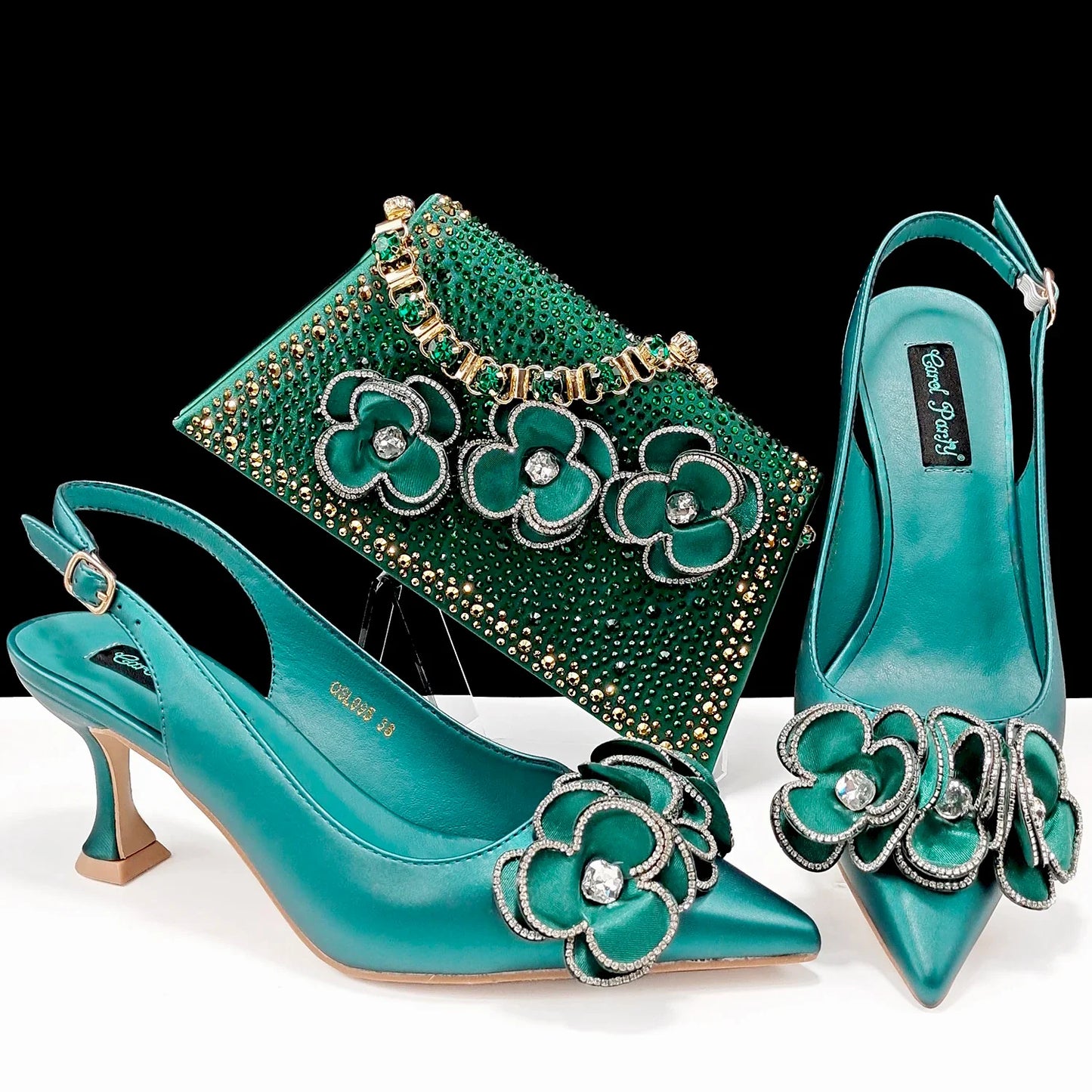 Italian Design Shoes With Matching Set- ED107