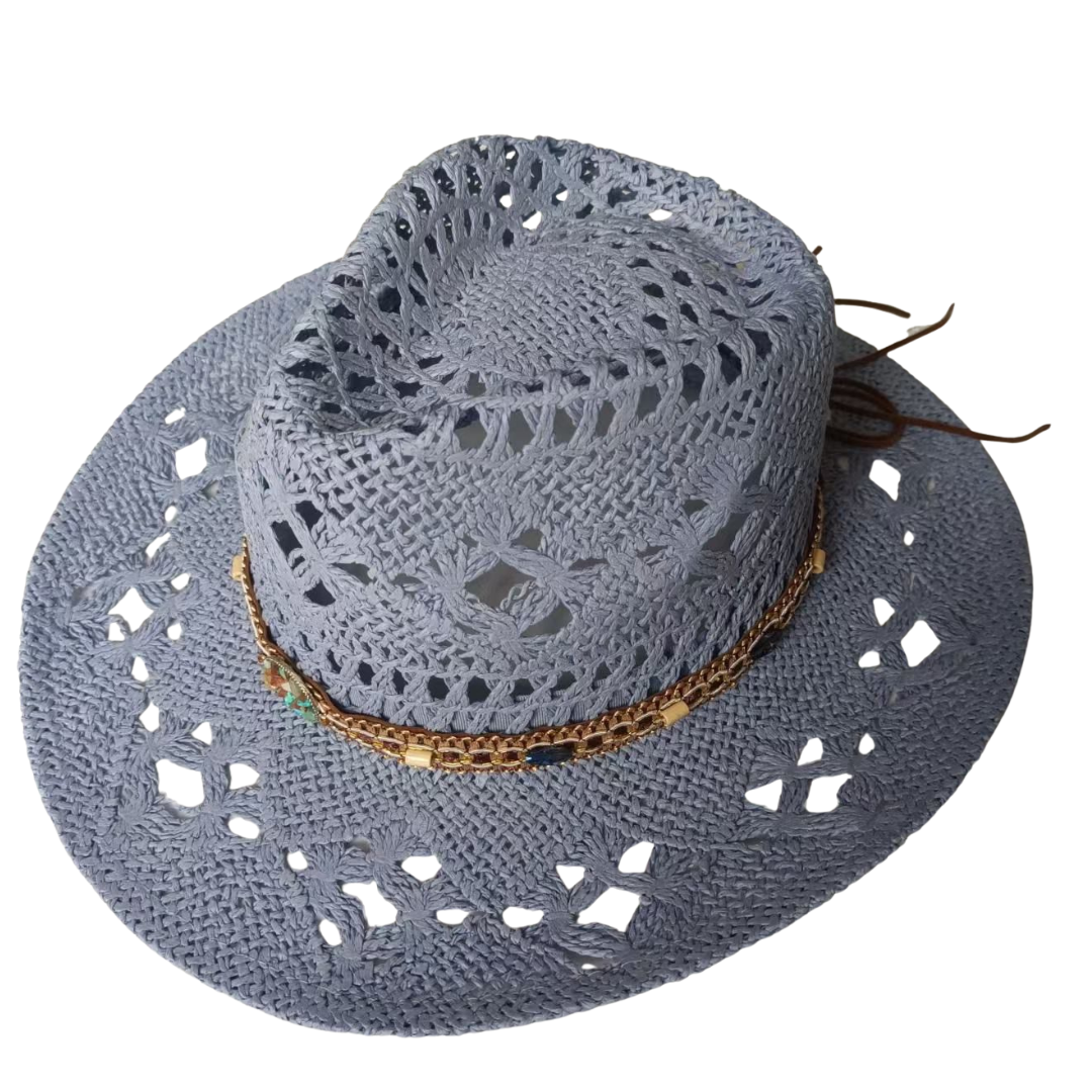 Wide-Brim Straw Hat – Lightweight & Coastal Style