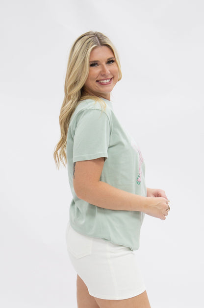 So Loved on Sage Tee Shirt