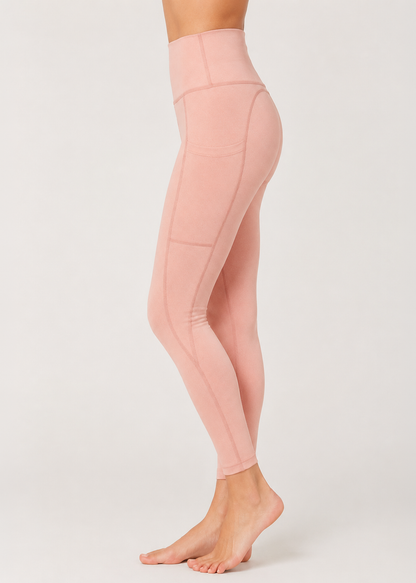Stretch Heather Pocket Legging Made in USA