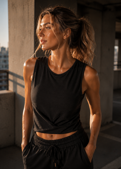 Twister Crop Tank Made in USA