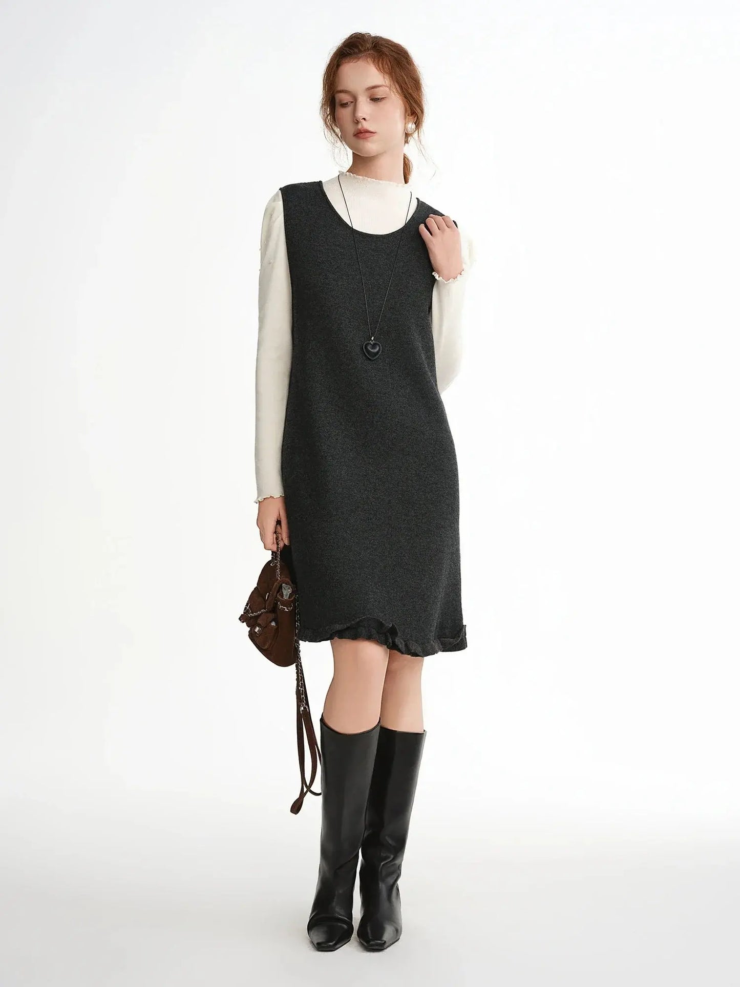 Simple Chic Knitted Mini Dress