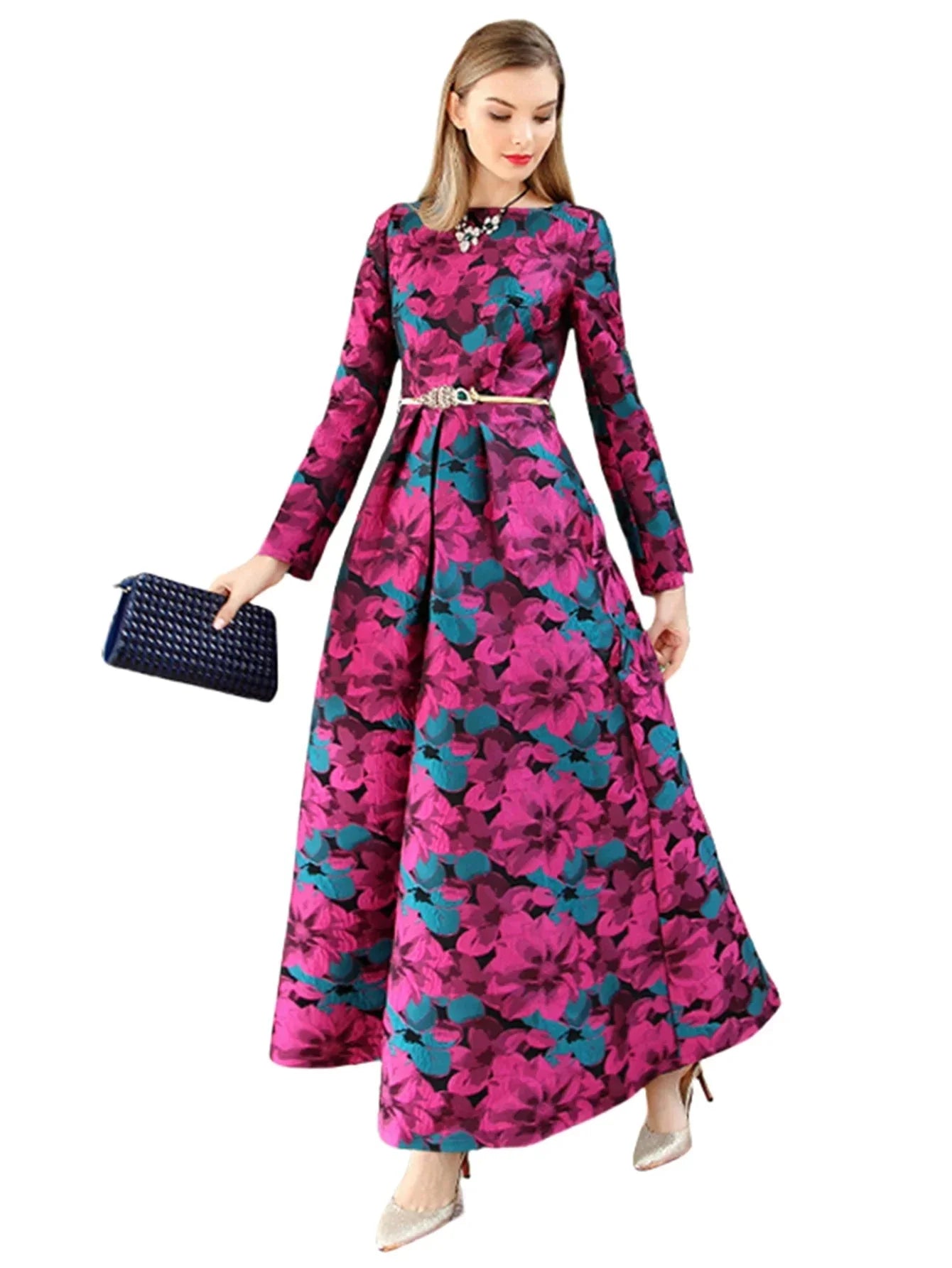 Pristine Jacquard Gown