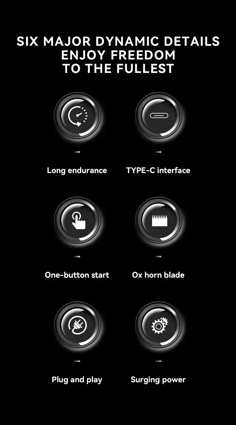 Kemei Professional Hair Clipper – LCD Display, Cordless Electric Trimmer