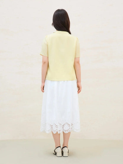 Versatile Detachable Tie Blouse