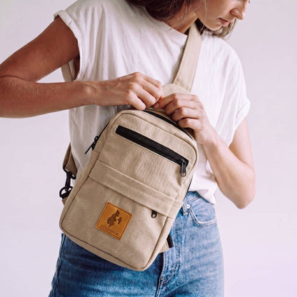 Large Canvas Crossbody Sling Bag for Men & Women | Umoja