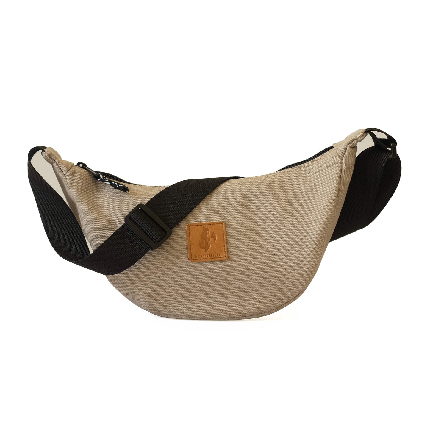 Round Mini Canvas Crossbody Shoulder Bag for Women