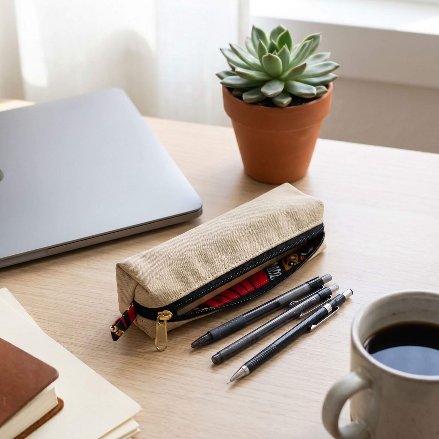 Pencil Pouch Zipper Bag – Fair Trade Canvas Pencil Case