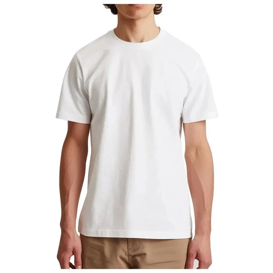 Men's 100% Cotton Solid Crew Neck T-Shirt — Casual Summer Tee