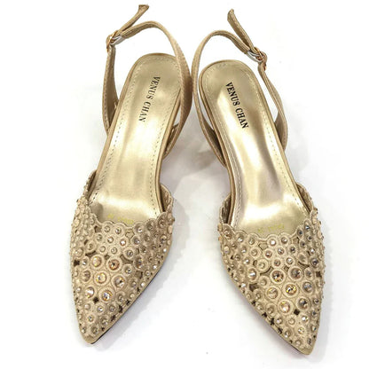 Latest Luxury Pattern Ladies Shoes And Bag Set ED216