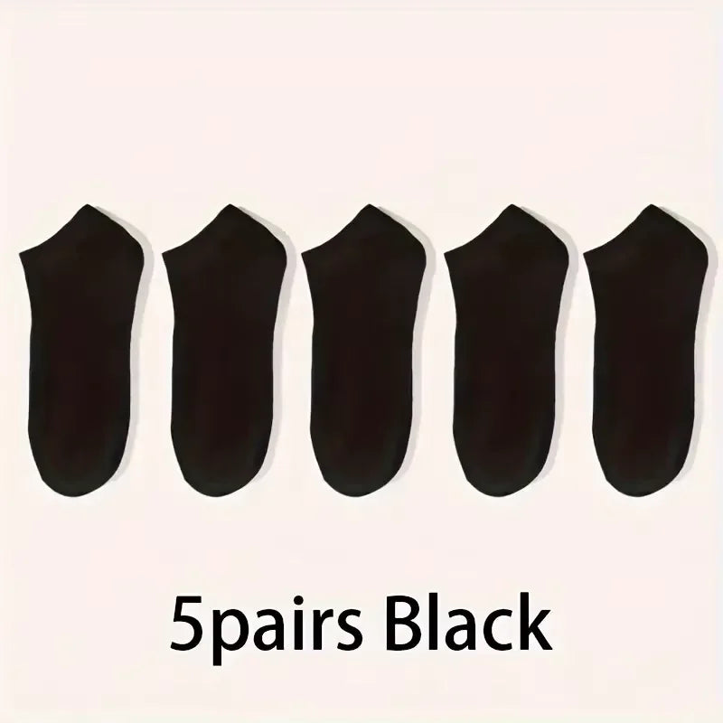 5/10-Pack Unisex Comfort-Fit Ankle Socks For All, Breathable & Lightweight - Ideal For Sports & Daily Wear