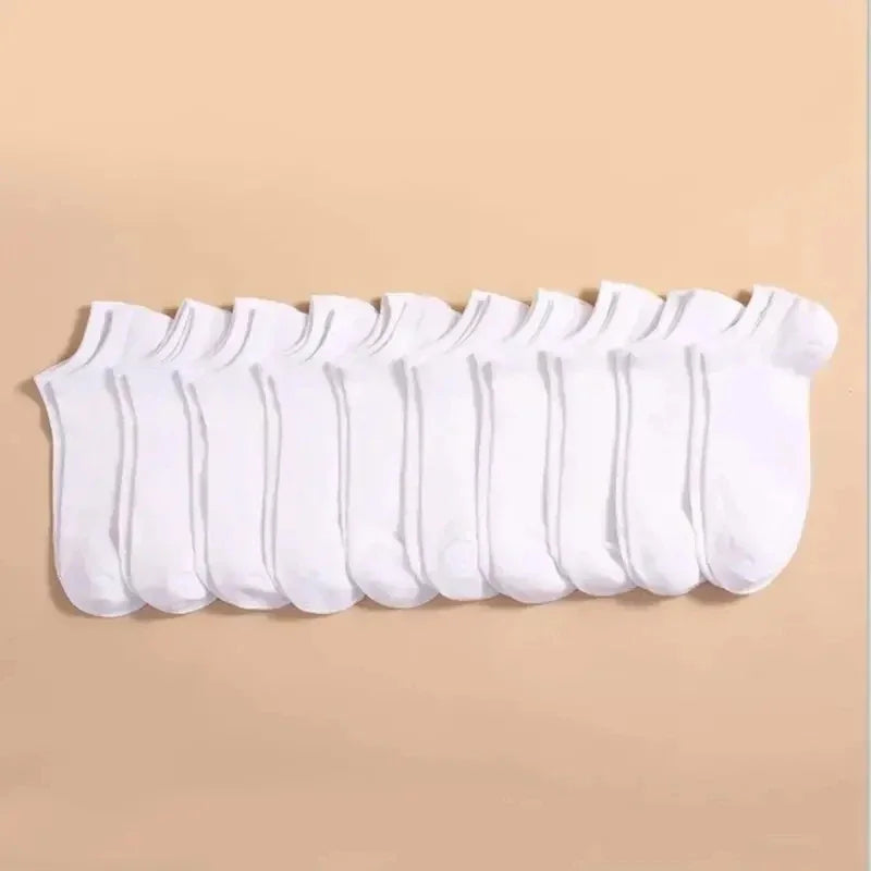 Low Cut Ankle Socks 10-Pack — Breathable Anti-Odor No-Show Socks