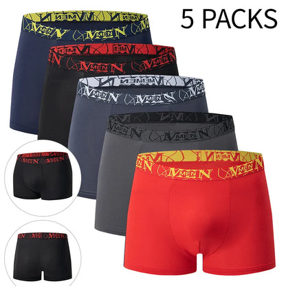 Men's Boxer Briefs Multi-Pack | Comfortable Elastic Waist Underwear