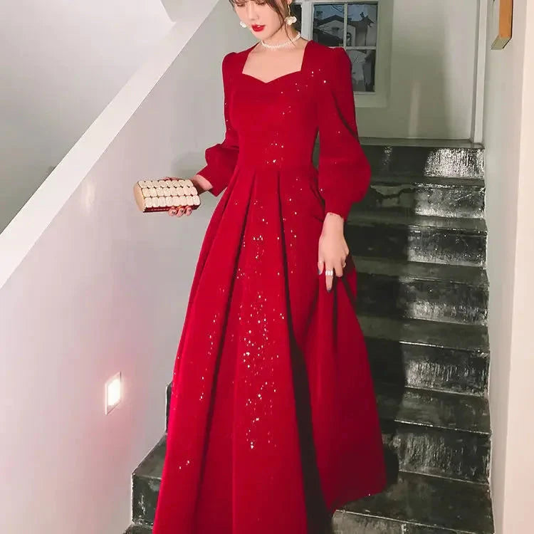 Luxury Red Ceremony Gown
