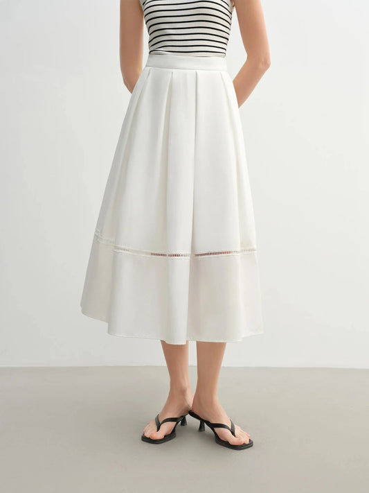 Plus Size Artistic Retro High Waist Slimming Long Skirt