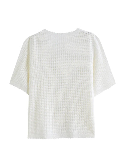 Fluid Silhouette Summer Mesh Cardigan