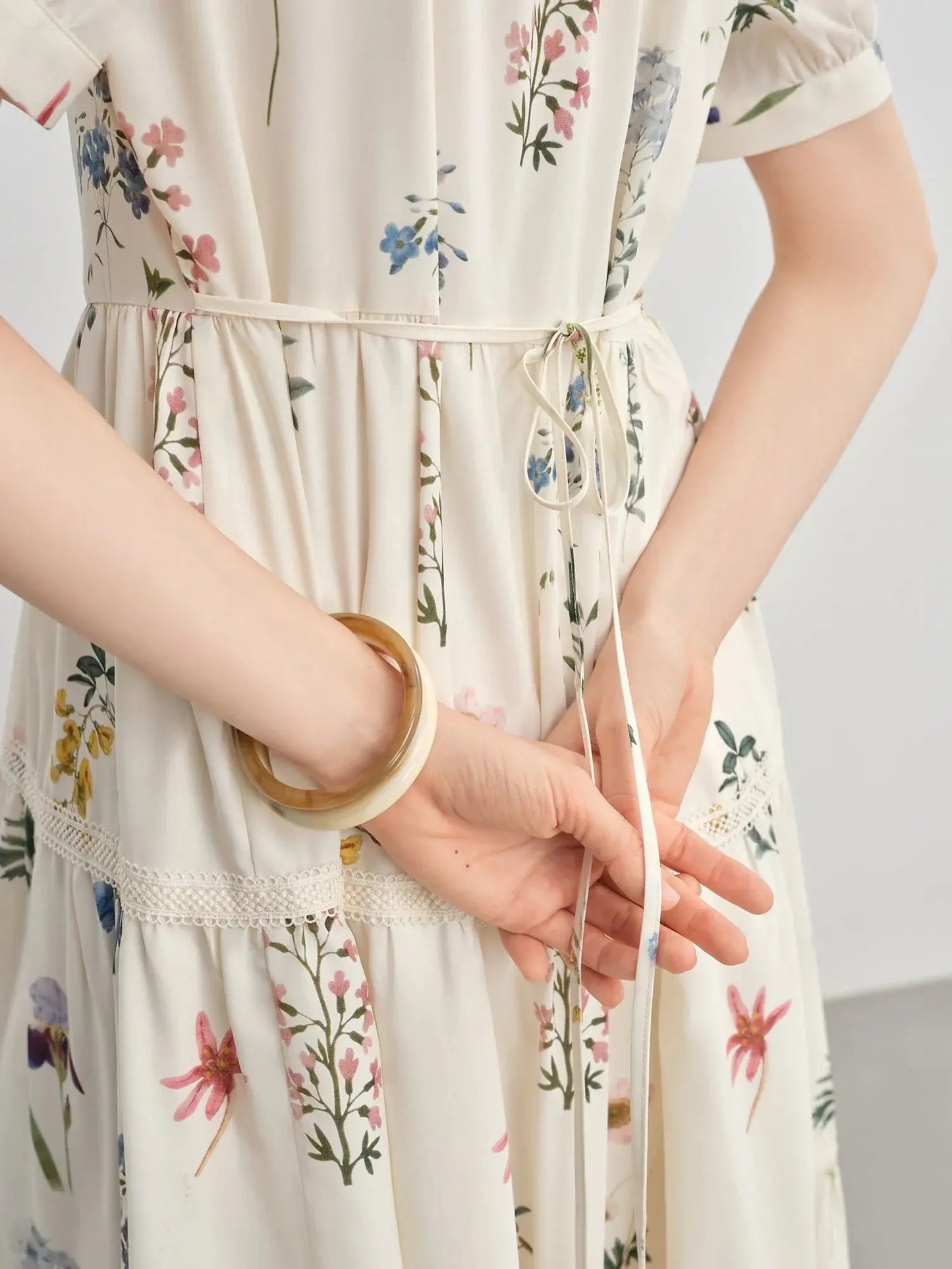 Plus-Size Summer Floral Midi Dress