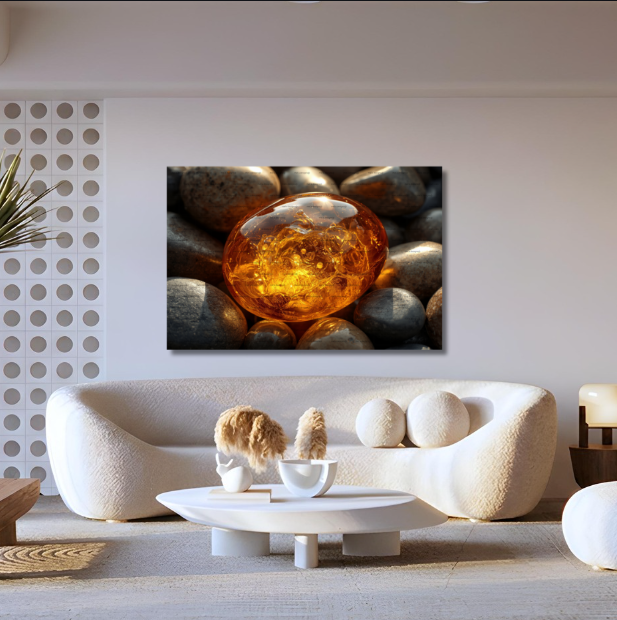Lava Ball Abstract Acrylic Wall Art