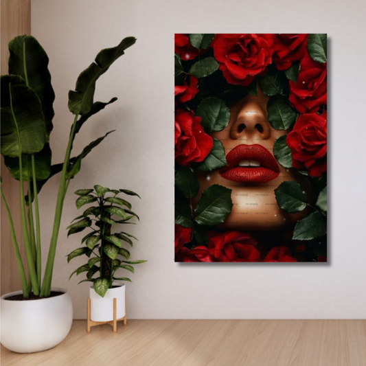 RED ROSES LADY