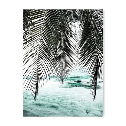 Sea Beach Posters Wall Art Canvas Painting Whale Starfish Coconut Shell Summer Seaside Scenery Pictures Nordic Room Home Decor