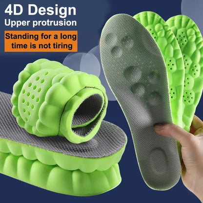 Insoles High Elasticity Latex Sport Soft Shoe Pads Arch Support Orthotic Insoles Breathable Deodorant Shock Absorption Cushion