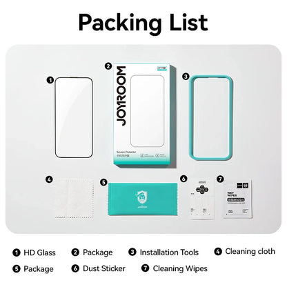 Joyroom HD Tempered Glass Screen Protector for iPhone – 1/2/3 Pack