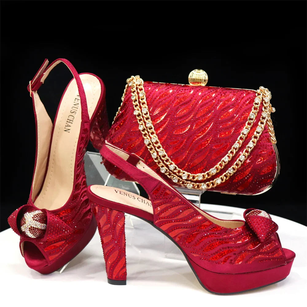 Latest Shoes and Matching Bags Set HJK1-58