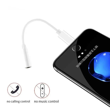 For Lightning to 3.5mm Jack AUX Audio Cable Adapter for iPhone 11/12/13/14 pro Max/SE 2020/XS/XR/X/8/7 - IOS Headphone Adapter