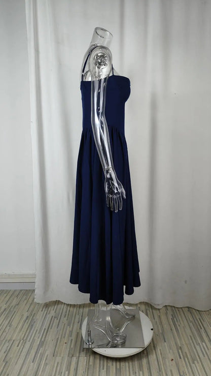 2024 Summer Sexy Spaghetti Strap Long Dresses Slim French Vintage Elegantes Style Suspender Party Dress Vestidos Robes Longues