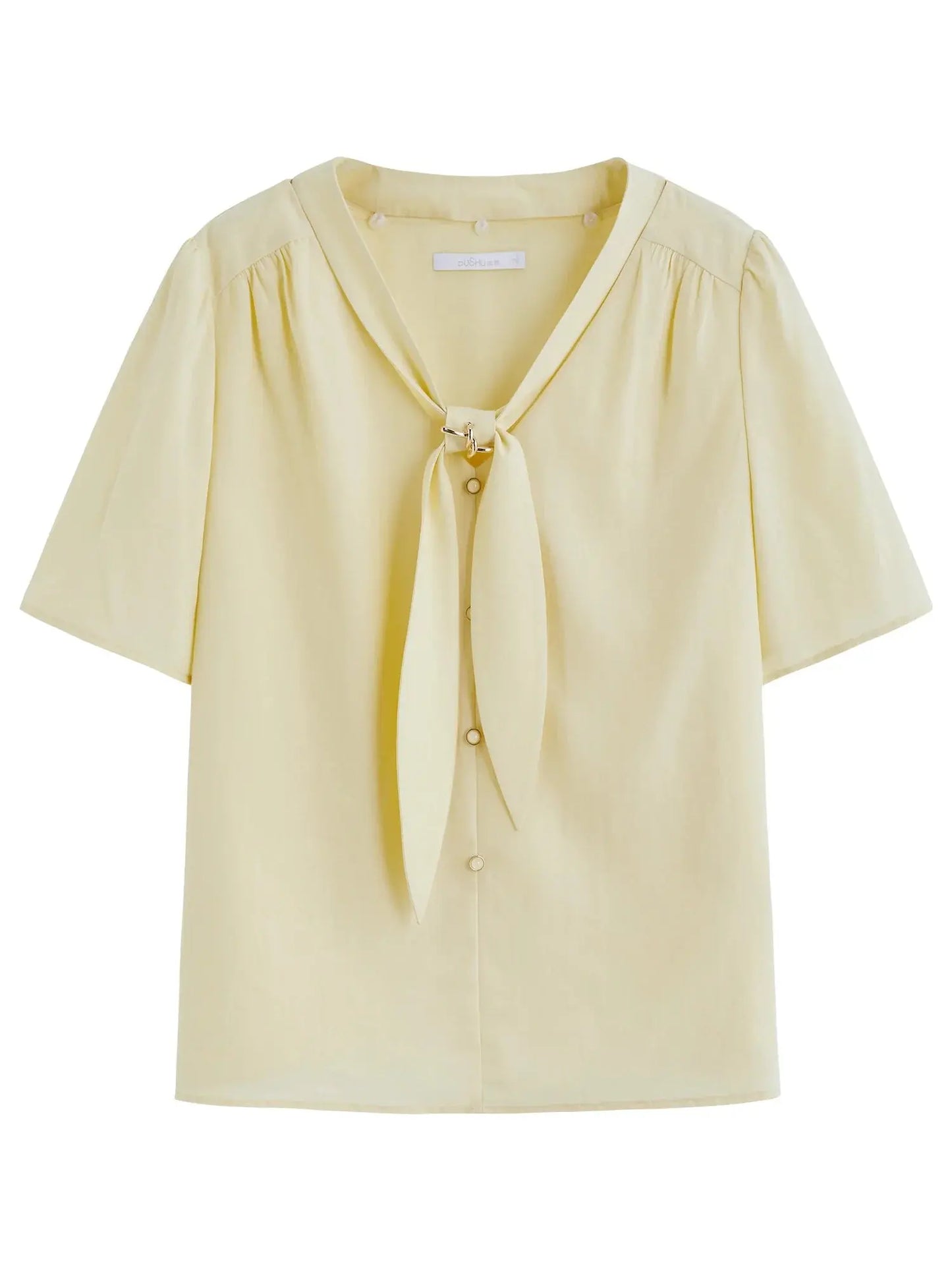 Versatile Detachable Tie Blouse