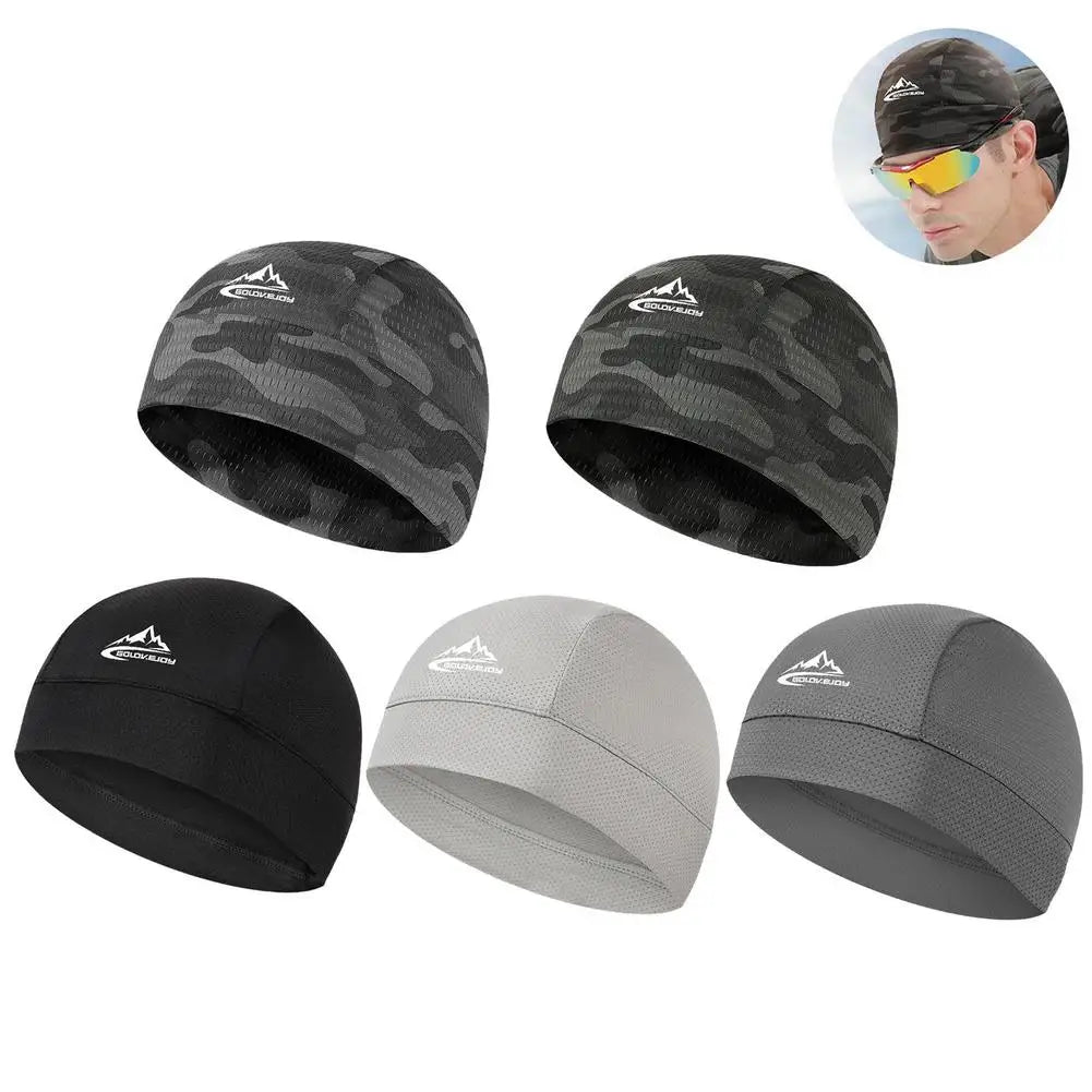 Breathable Cooling Skull Cap — Quick-Dry Cycling & Sports Helmet Liner