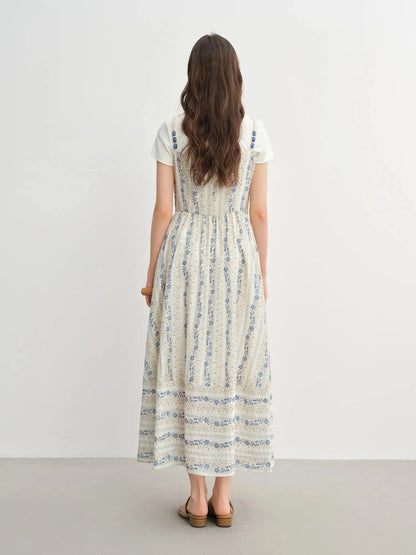 Textured Bead Sundress Fluid Tassel Resort Wear
