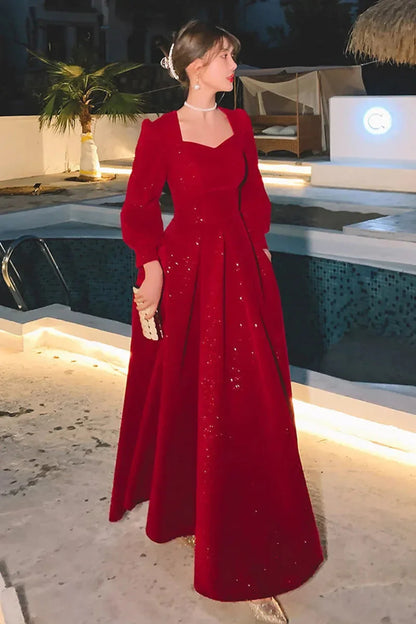 Luxury Red Ceremony Gown