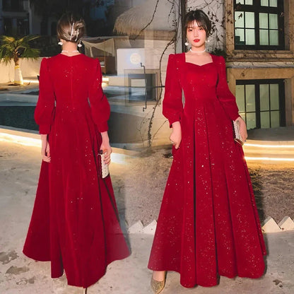 Luxury Red Ceremony Gown