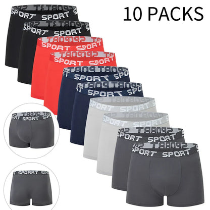Men's Boxer Briefs Multi-Pack | Comfortable Elastic Waist Underwear