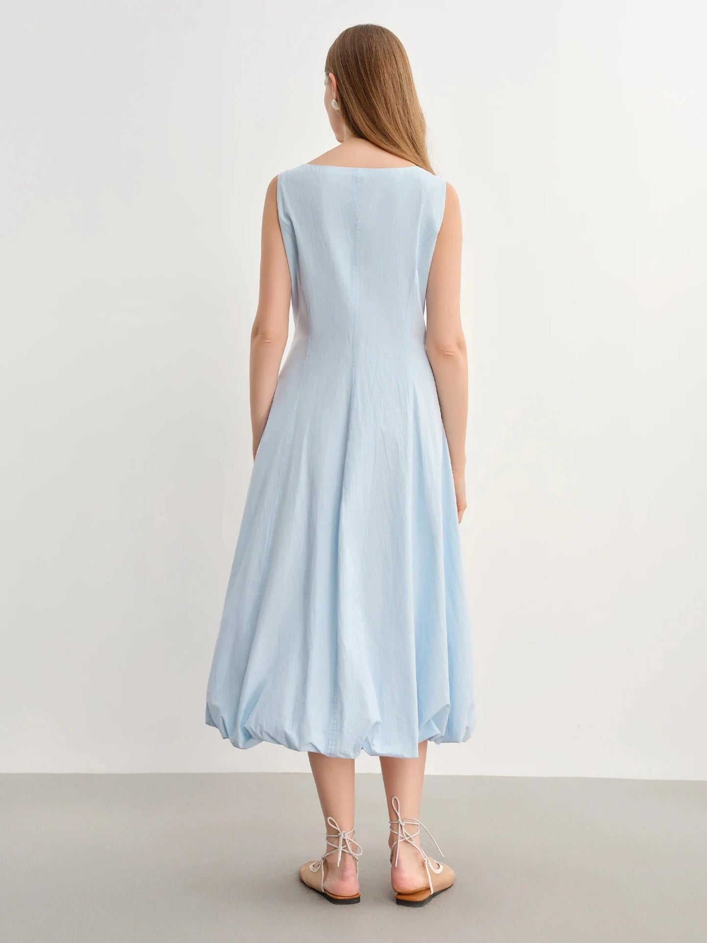 Elegant Plus Size Sleeveless Maxi High Waist Dress