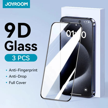 Joyroom HD Tempered Glass Screen Protector for iPhone – 1/2/3 Pack
