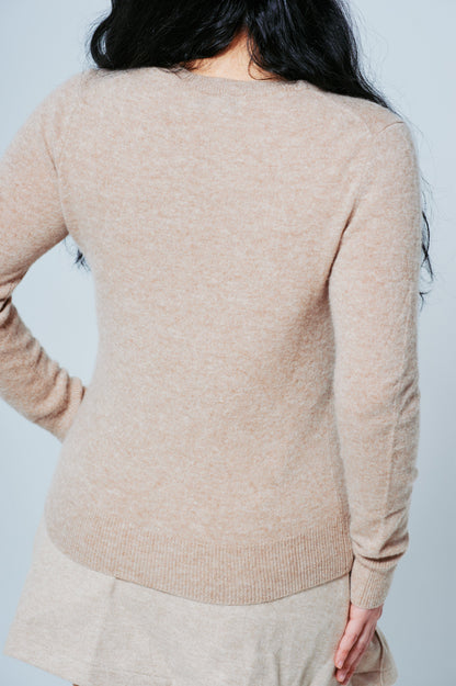 The Juliette Sweater — 100% Cashmere in Crème │ Petite