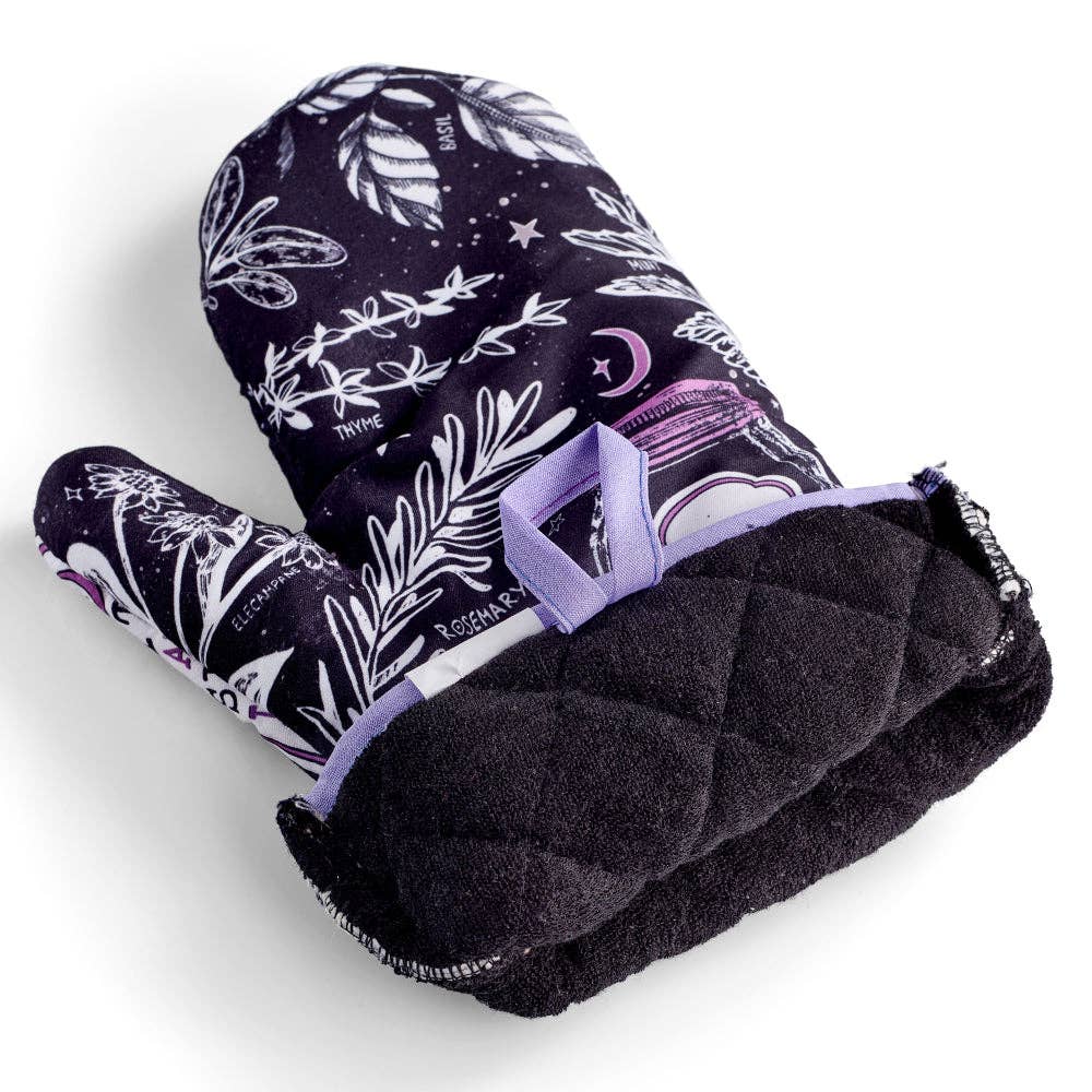 Set of 2 "Witch, I AM The Secret Ingredient" Oven Mitt | Pot Holders Hanging Oven Gloves Set