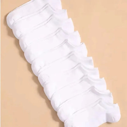 Low Cut Ankle Socks 10-Pack — Breathable Anti-Odor No-Show Socks