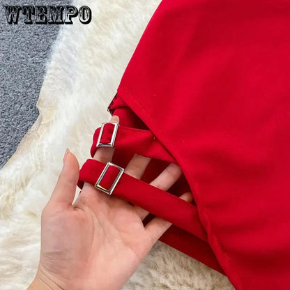 Lady In Red Mini Dress