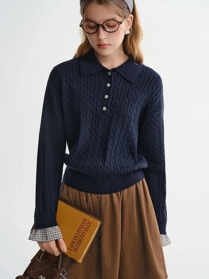 Twist Knit Cable Stitch Sweater