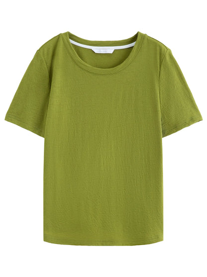 Women's Knit Top Green & Gray Layered Two-Piece Knit