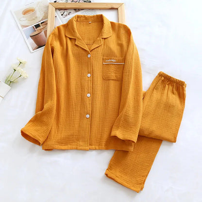 Couple's Pure Cotton Crepe Pajama Set