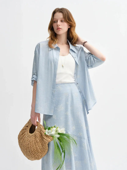 Elegant Shirt & Skirt for Fall Fashion