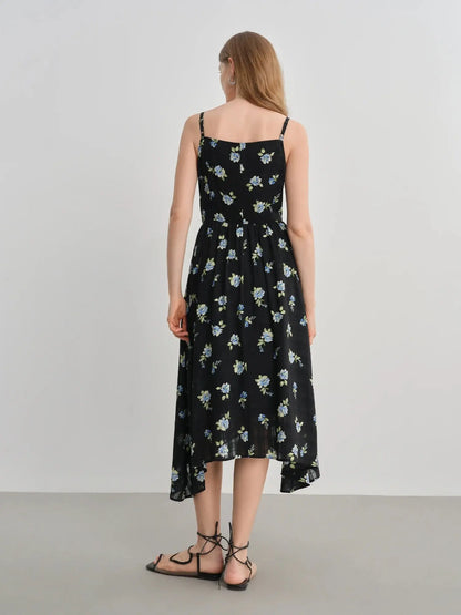 Plus-Size Floral Print Summer Dress