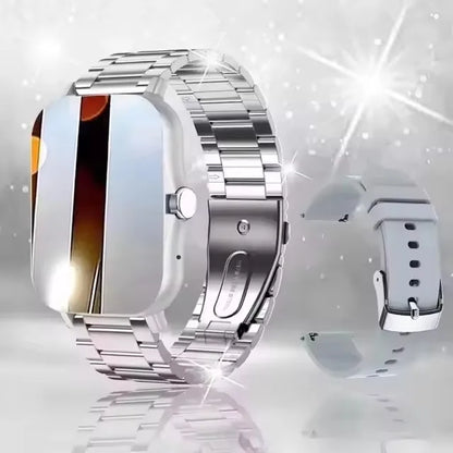Full Touch Screen Fitness Smart Watch | Bluetooth Call, Heart Rate & Sleep Tracker