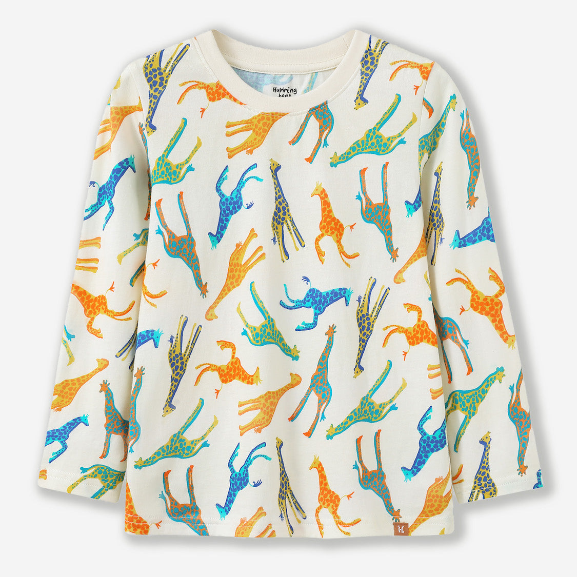 Colorful Giraffes Long Sleeve Tee